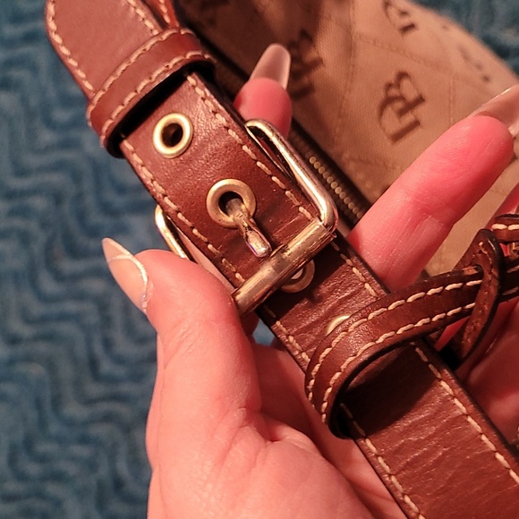 DOONEY & BOURKE CANVAS WITH LEATHER HANDBAG - Picture 8 of 9